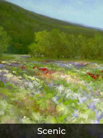 Scenic painterly art